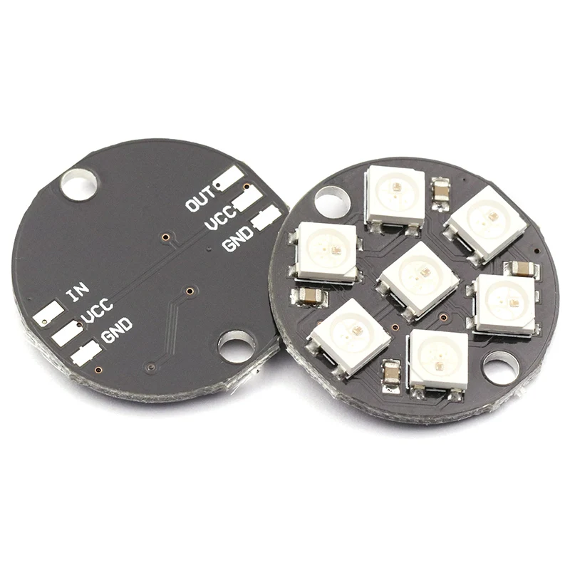 

7-bit WS2812 5050 RGBLED built-in full color driver board module lantern round development board module