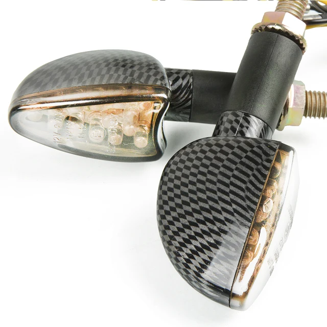 Motorcycle Turn Signal Signals Light Taillight Flexible 12 LED Indicators Blinkers Flashers for Honda GROM MSX125 MT-09 Z800 R3 C