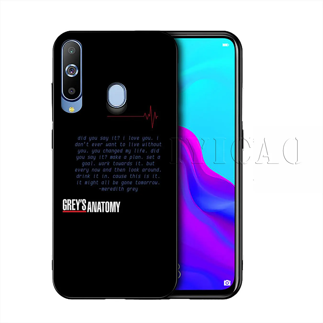 IYICAO greys anatomy хит продаж силиконовый мягкий чехол для Samsung Galaxy A10 A30 A40 A50 A70 M10 M20