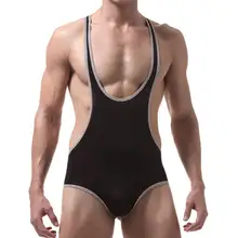 Сексуальный мужской эластичный купальник Тонкий Корректирующее белье Ice Silk Ультра тонкий комбинезон дышащий без рукавов цельный комбинезон нижнее белье