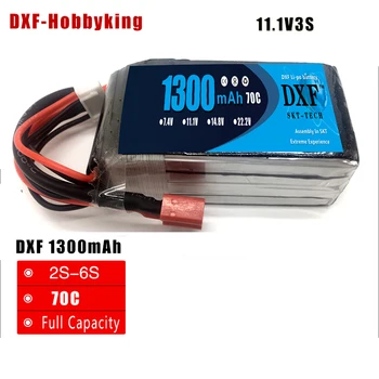 

DXF Power 11.1V 3S 1300mAh 70C Max140C RC High Rate LiPo battery For Helicopter Airplane Car Boat Quadrotor Li-ion