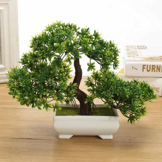 Aliexpress Artificial Plants Bonsai Small Tree Pot Artificial Plants Bonsai Small Tree Pot Fake Flowers Potted Ornaments For Home Decoration Hotel Garden