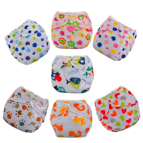 

Adjustable Washable Insert Baby Cloth Diapers Reusable Nappy Infant Cloth Diapers Winter Summer Toilet Training Diapers