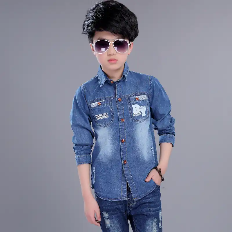 denim dress for baby boy