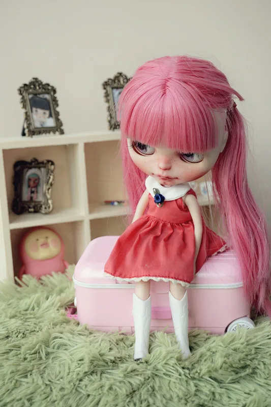 Салон чемодан Blyth багажник коробка портфель для BJD кукла багажник кукла сцены украшения(Fit blyth, Azone, BJD, Lati, Pullip, ob