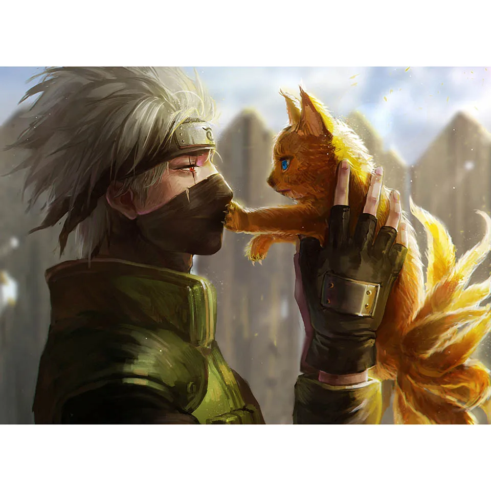 

Cross Stitch Wall Art Pictures Naruto 5D DIY Diamond Animation Painting Embroidery Mosaic Sale Full Square Drill Home Decoration