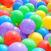 100Pcs 7cm Colorful Ball Fun Ball Soft Plastic Ocean Ball Baby Kid Toy Swim Toy