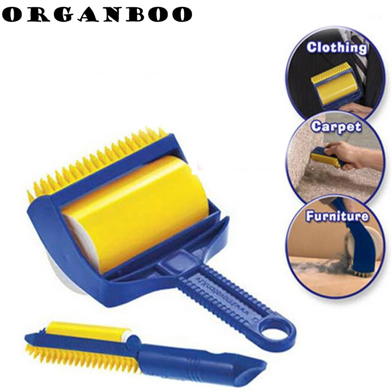 ORGANBOO 2PCS/set Sticky Cleaning Wool Brush For Cleaning Clothes Cleaner Lint Roller Pet Hair Remover Brush