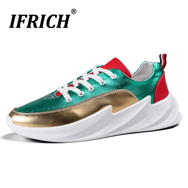

Super Cool Men Casual Shoes Designer Flat Casual Shoes For Youth Luxury Brand Adult Footwear Black Thick Soled Fashion Men Shoes