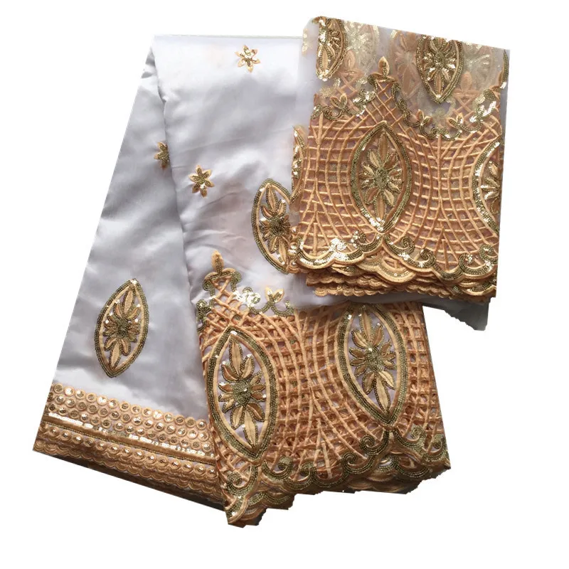 Индийская ткань традиционные узоры сырой шелк Джордж обертки в королевский синий для африканцев с блестками