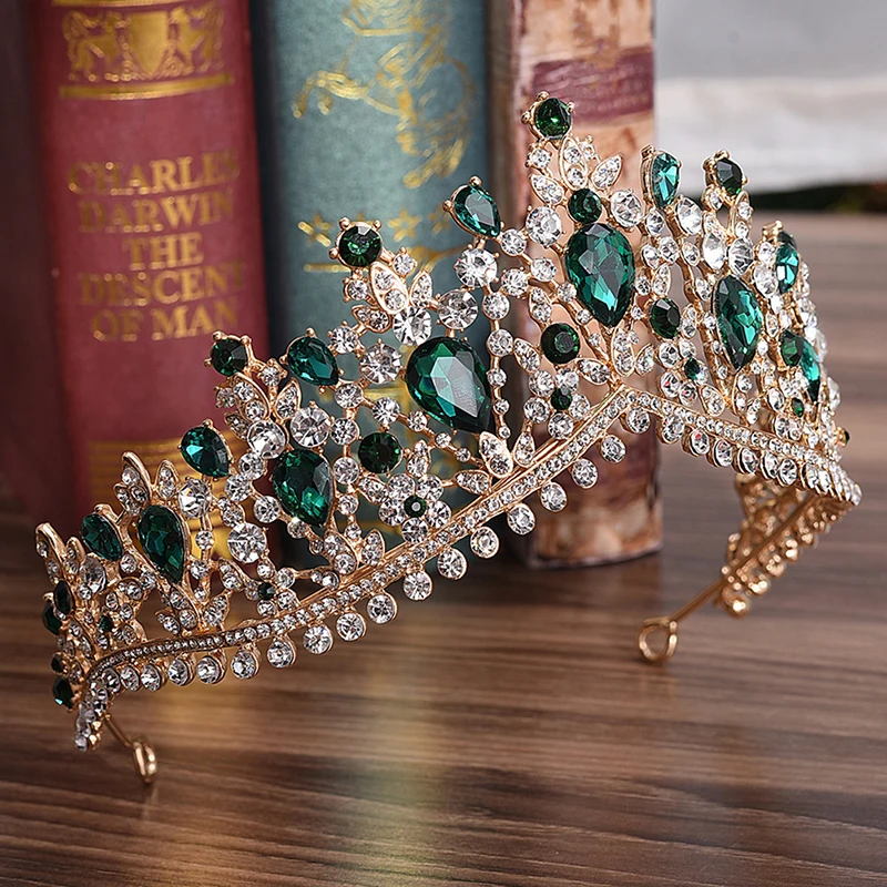 

Rhinestone Crown Hair Ornament Hairband Crystal Bridal Wedding Hair Accessories Diadem Girls Party Tiaras