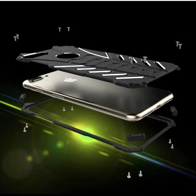 R-JUST Бэтмен металлический алюминиевый сплав чехол для iphone XS MAX XR X 7 7 plus 6 6s plus 6 plus 8 8 plus Открытый Чехол для скалолазания 5s SE 5C