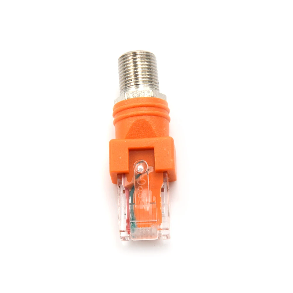 1Pcs F Type Connector RF Female To RJ45 Male Coaxial Barrel Coupler Adapter Coax Connector|Соединители| |