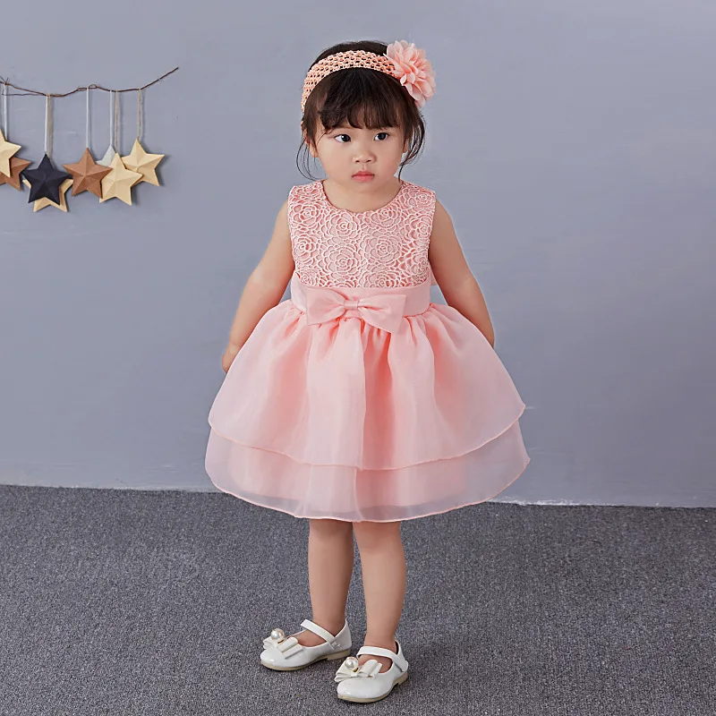 Pink 1 Year Old Baby Girl Dress Princess Wedding Jacket Birthday Formal  Vestido 2022 Toddler Baby Clothes For Party Rbf164704 - Dresses - Aliexpress