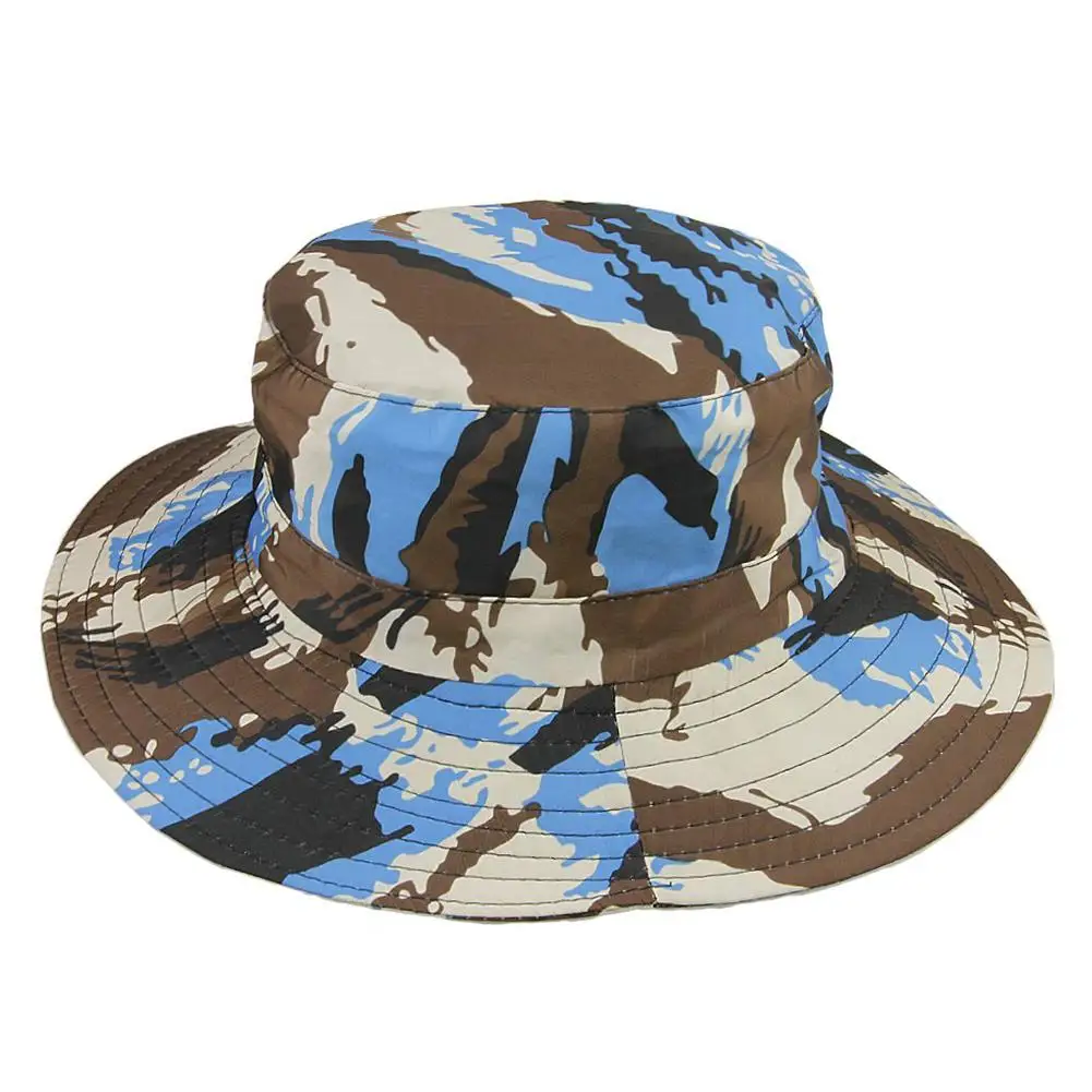 Children's Camouflage Big Hat UPF50 + UV Ray Sun-Proof Sun Hat Bucket Big Brim For Boys Kids Hiking And Beach Equipment