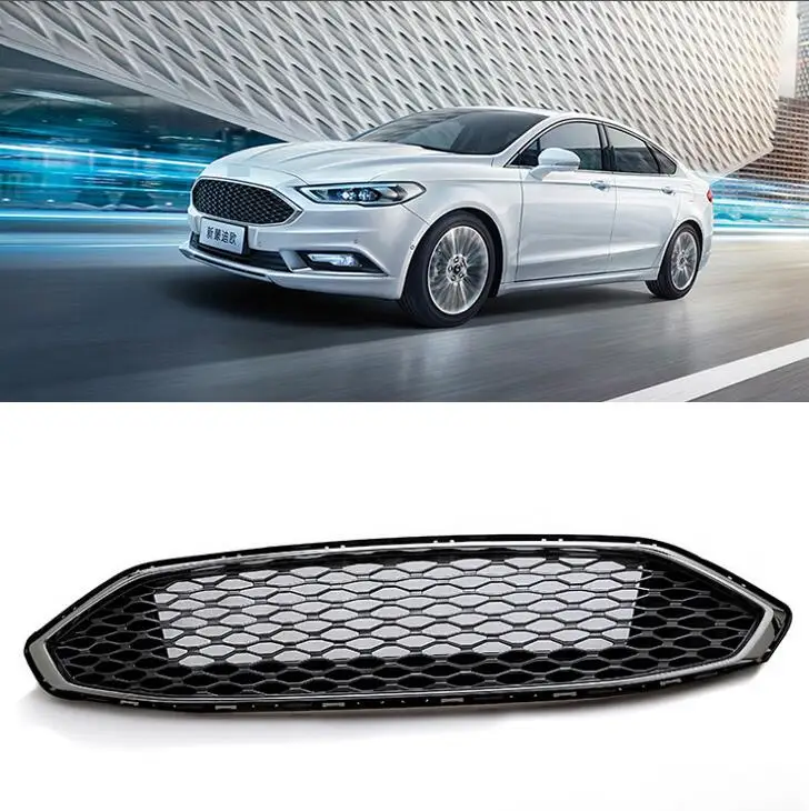 Черная решетка для решетки радиатора с логотипом подходит Ford Mondeo Fusion 2013 2017