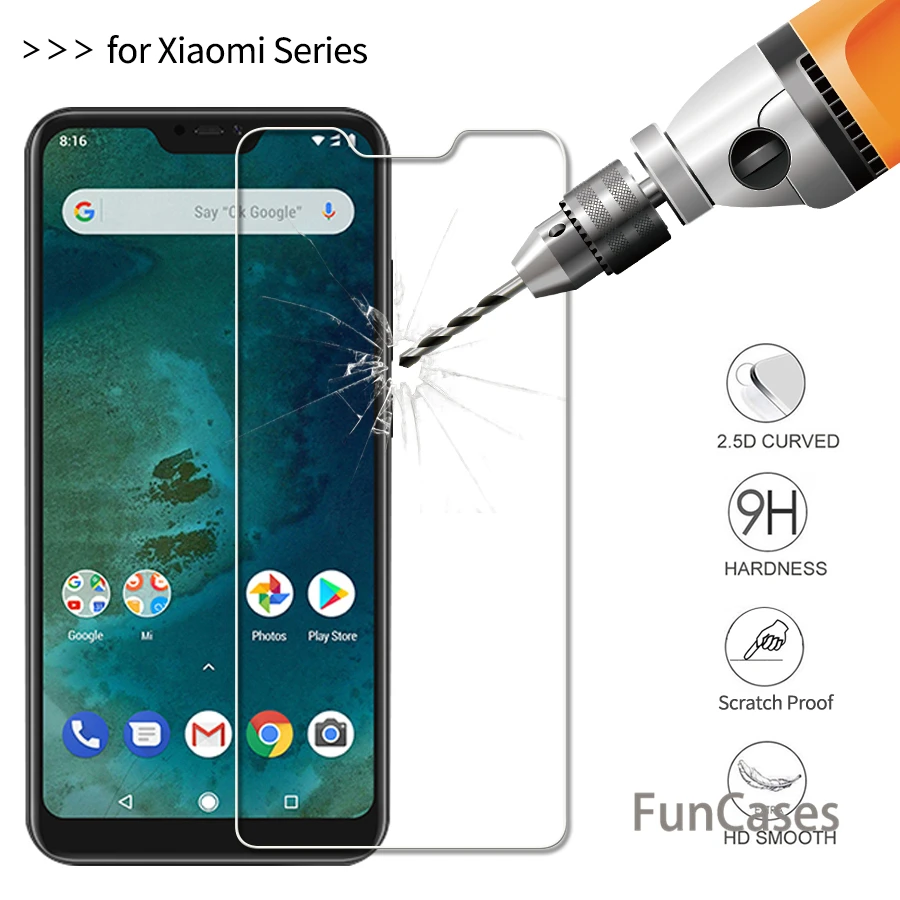 Закаленное стекло для xiaomi 8 lite glass mi Se Pro 8se Защитная пленка экрана 2.5D 0 26 мм 9