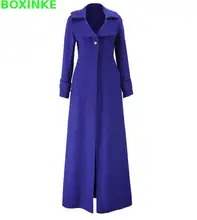 Coats Special Offer Full X long Solid Turn down Collar Single Button Bayan Kaban 2017 New
