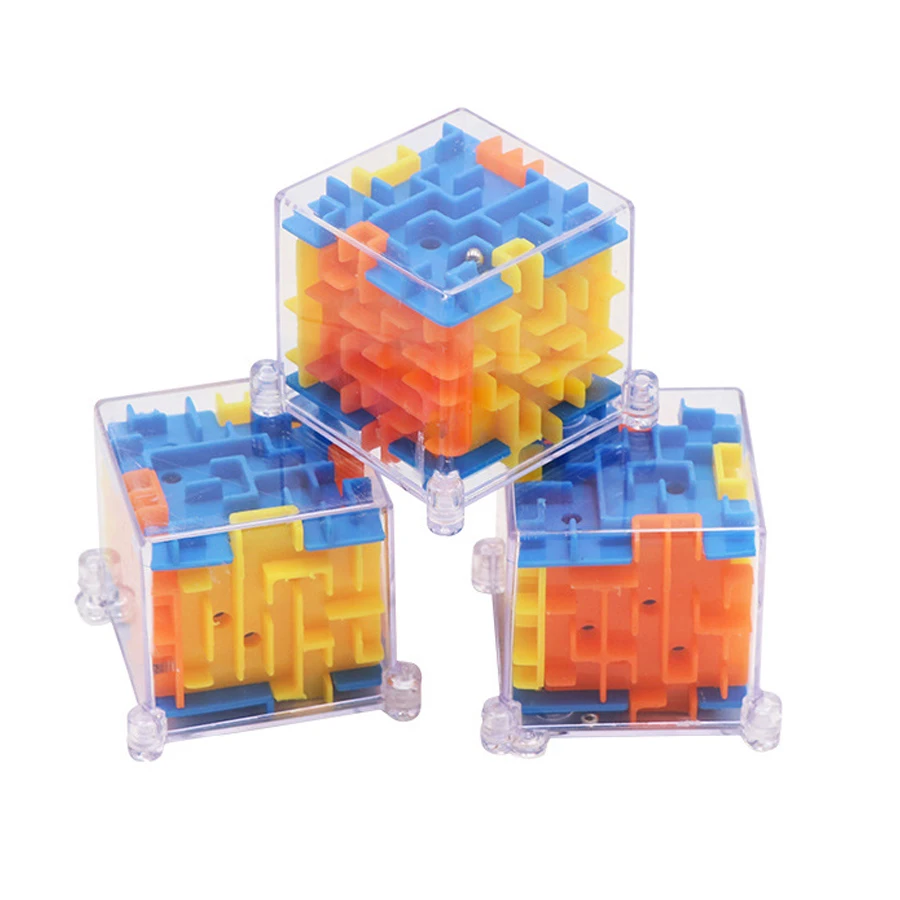 3D лабиринт Magic Cube Puzzle Скорость игра-головоломка куб лабиринт шар игрушки волшебный шар Лабиринт Игры развивающие игрушки для детей