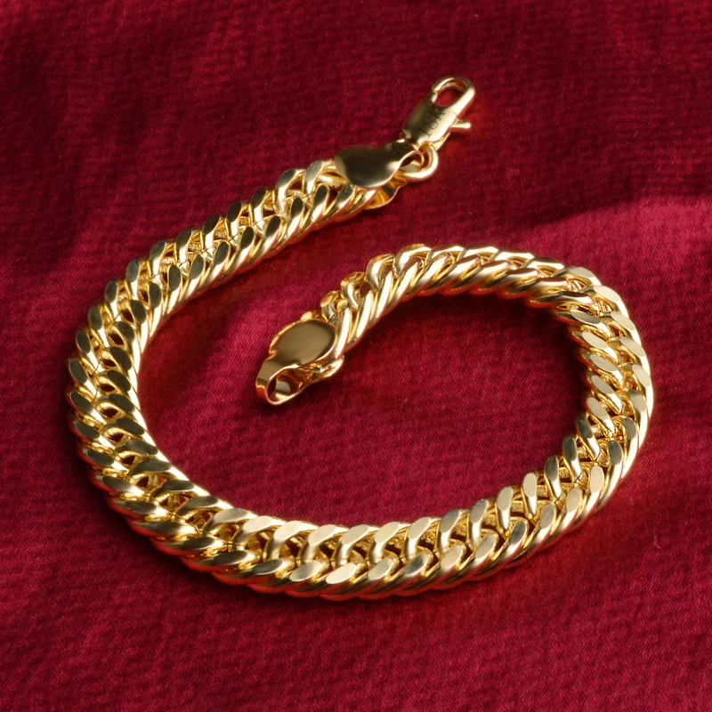 

ECODAY New Fashion Jewelry Chains Bracelet Homme Gold Color Charm Bracelets Bangles Bijoux Pulsera Armband