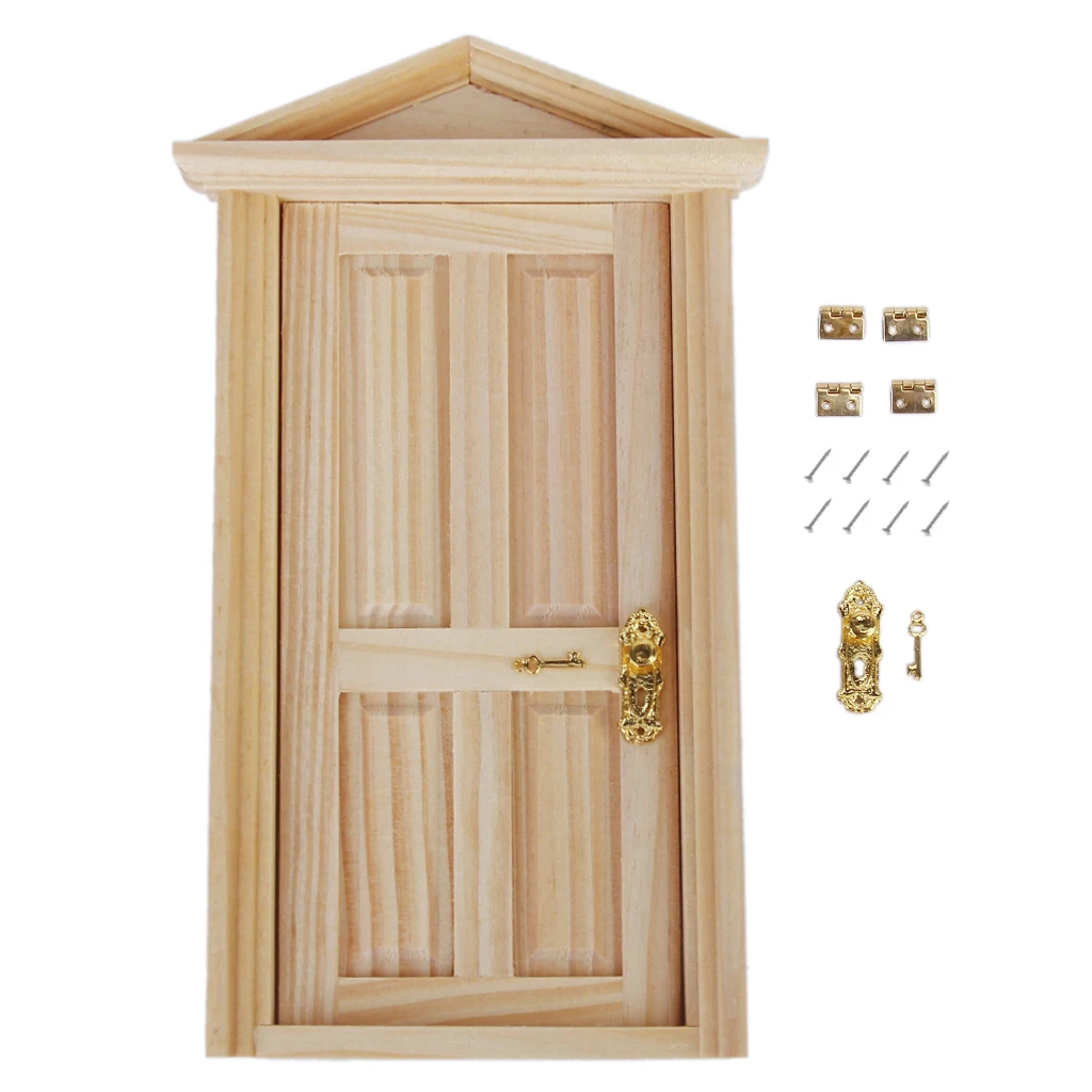 12 Pretend Play Furniture Toy Accessories 1:12th Fixtures Fittings 10x8mm Hinge Screw Miniature