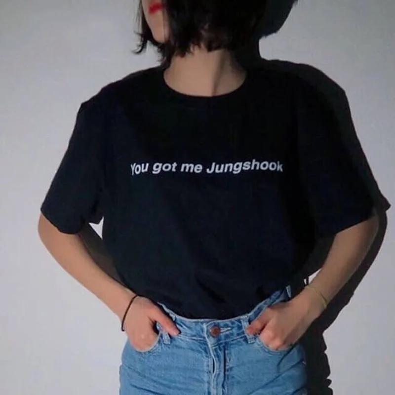 You Got Me Jungshook Women T shirt Summer Tops ladies casual tee shirt Black girl t-shirt (2)