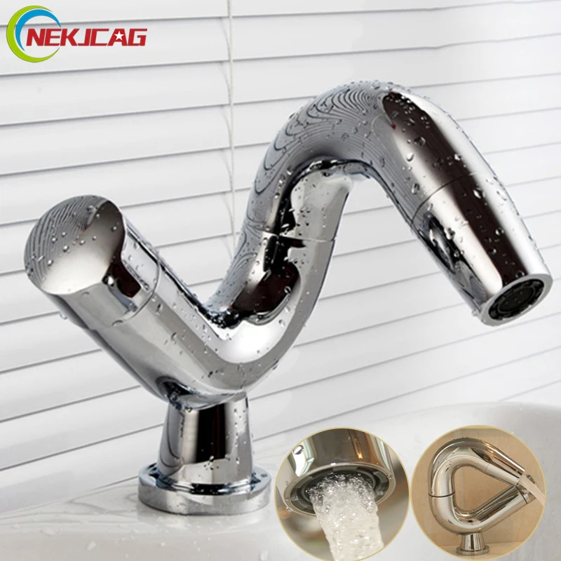

Basin Bathroom Faucet Chrome 360 Degree Rotation With Bubble Faucet Mixer Tap