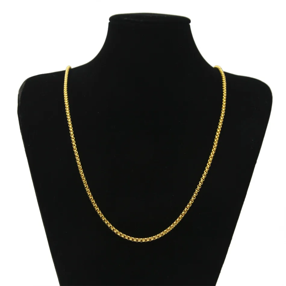Для мужчин и женщин Золотой цветной фонарь Цепи 24 дюймов 30 дюймов длинное ожерелье звено Мода Панк ювелирные изделия, подвески, аксессуары