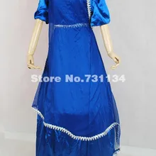 Синий с короткими рукавами, с бабочкой готический, викторианской эпохи Бальные платья элегантность викторианское платье костюм для продажи