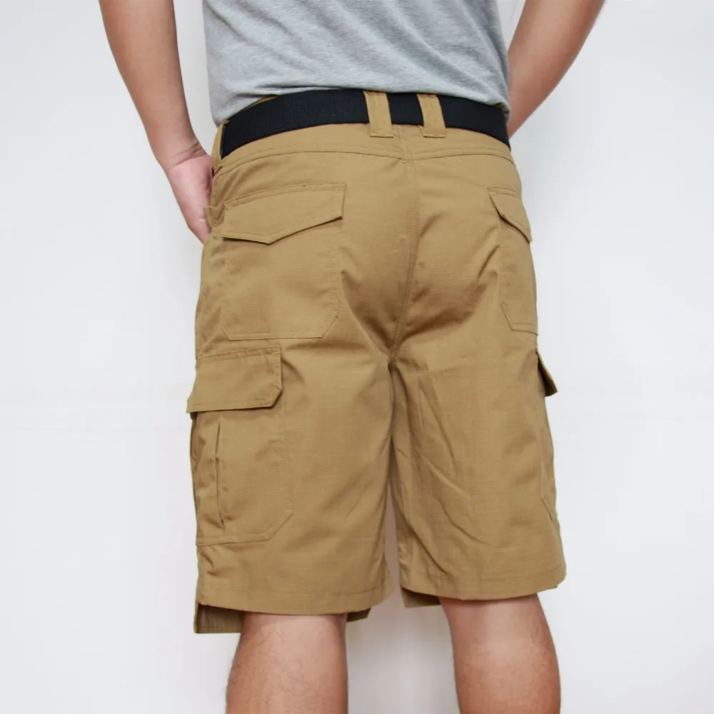 2018 Summer Short Men Work shorts Rip-stop Multiple Pocket Military tactical Short Plus Size Brand Clothing ID805-A