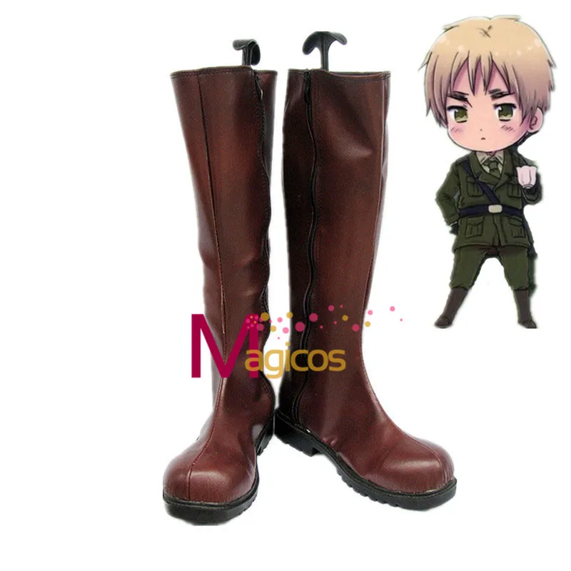 Аниме APH Axis Powers Hetalia Польша/Англия Косплей обувь для вечеринки темно коричневые