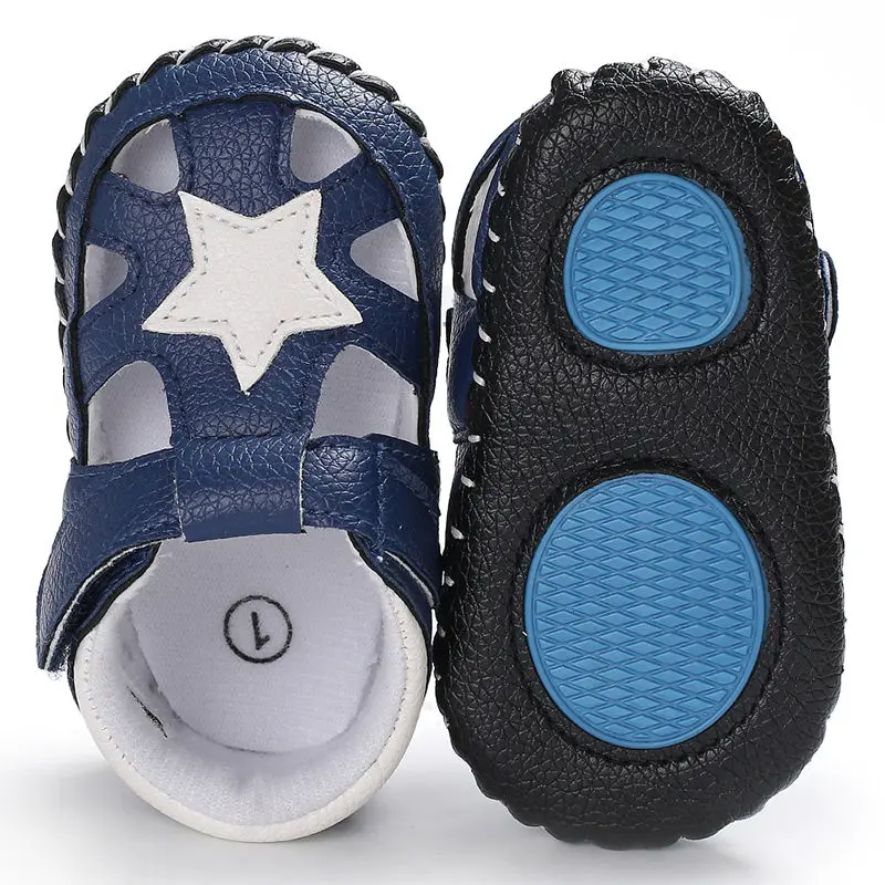 Летние дизайнерские детские сандалии обувь для маленьких мальчиков мягкие Нескользящие Детские сандалии дышащие - Цвет: Model 2