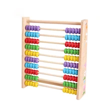 Wooden Vertical Counting Frame Calculation Educational Toys Abacus Math Arithmetic