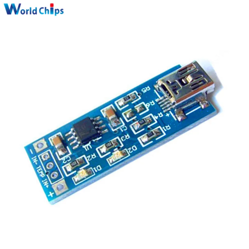 

2PCS TP4056 5V Mini USB 1A Lithium Battery Charging Board Charger Module 4V-8V