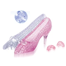 Кэндис Го! Новое поступление Лидер продаж 3D Crystal Puzzle высокая туфли на каблуке милые хрустальная туфелька модель обуви смешная игра творческий подарок 1 шт