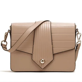 

T047417 New Fashion Joker bag two Crossbody Bag small Square Bags Top Layer Leather Shoulder Bag