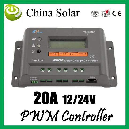 

PWM Solar Charge controller 20A 12/24V EP solar VS2024N