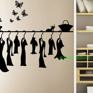 uitlijning Misverstand Voorvoegsel Nieuwe jurk kleding winkel vinyl decal kledingwinkel muursticker  vensterglas sticker hanger art muursticker voor kamer|window glass  stickers|art wall stickerwall sticker - AliExpress