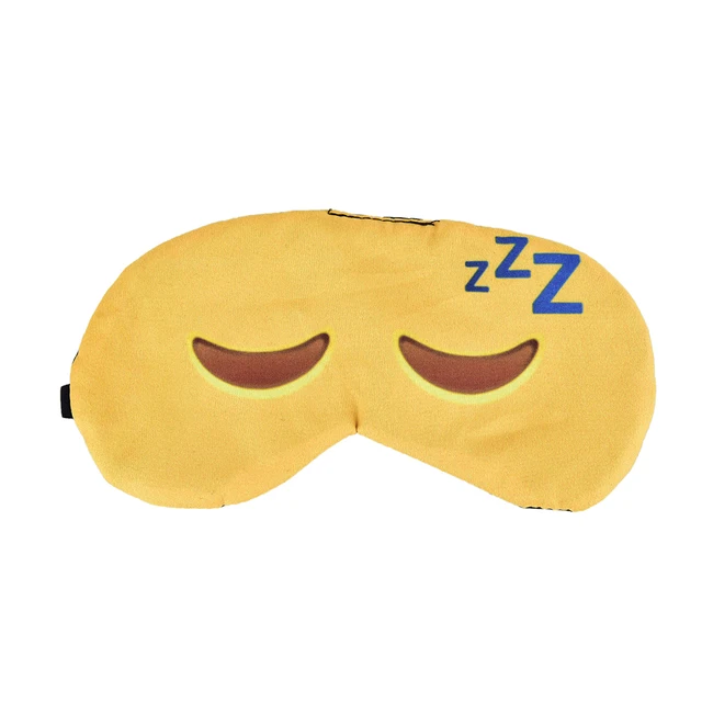 Cartoon 3D Sleeping Eye Mask Printing Lovely Emoji Nap Eye Care