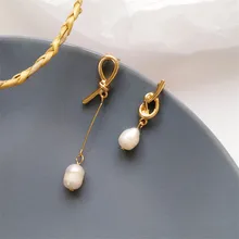 Уникальные серьги «узел», асимметричные серьги для женщин, серьги-подвески, новые геометрические серьги