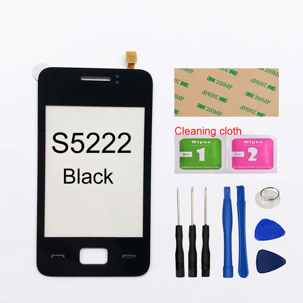 3,0 ''сенсорный экран для samsung Galaxy Star 3 DUOS S5222 сенсорный экран дигитайзер Сенсорная панель Переднее стекло объектив сенсор - Цвет: Black And Tools