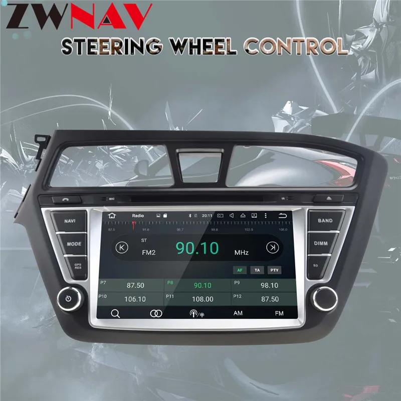 Perfect 4+32G Octa core Android 8.0 For HYUNDAI I20 2014 2015 2016 2017 Car DVD Player GPS Radio CD AUDIO Radio Navigation multimedia FM 13