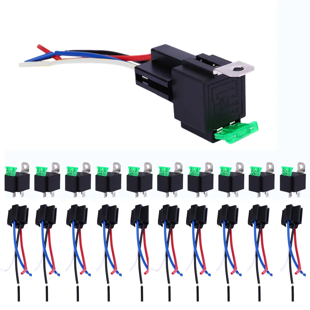 Foocles 12V 30A двигатель сверхмощный релейный предохранитель вкл/выкл SPST