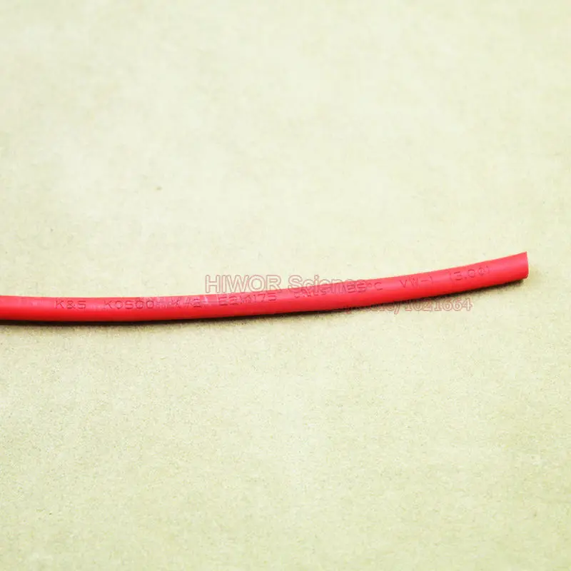 20meters lot 3MM Red Heat Shrink Tubes Shrinkable Tubing Insulation Sleeving