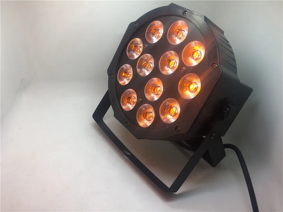 CREE RGBWA UV 12x18 Вт светодиодный плоский светильник SlimPar Quad Luce 6в1 светодиодный DJ сценический светильник dmx luce della lampada 6/10 channes