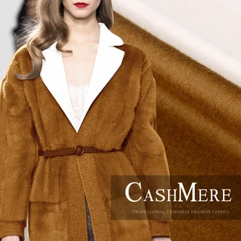 

Double-sided alpaca wool fabric luxury in the long-haired double-layer Albaca velvet fabric winter coat Albaca fabric