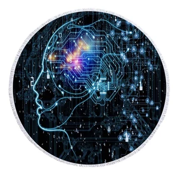 

Human Face Eeg Pattern Series fiber Beach Towel Sports Yoga Blanket Swimming Bath Towel Home Carpet Decoration Outdoor Camping