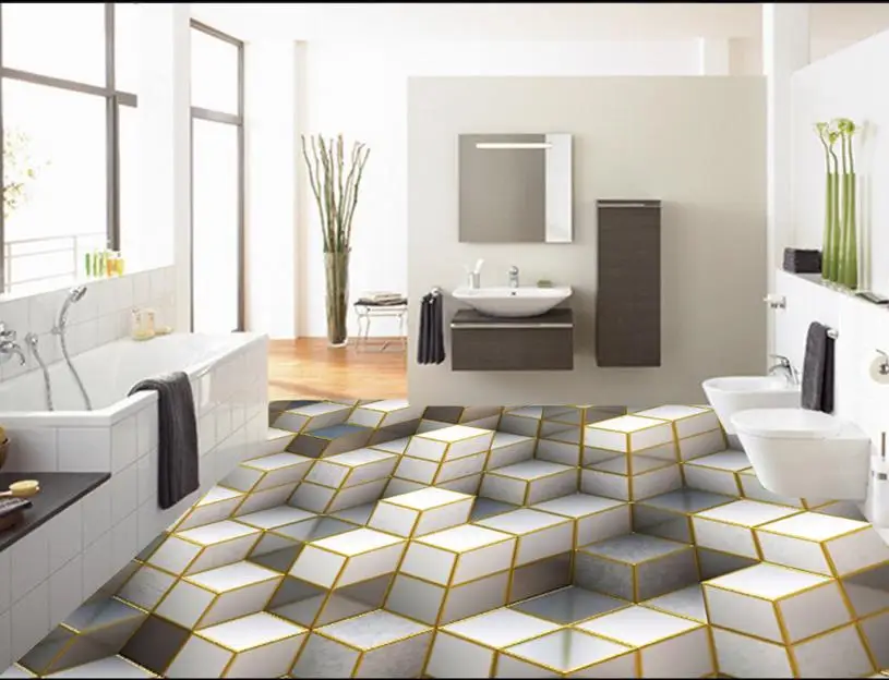 Decorative vinyl flooring waterproof stick 3d floor self adhesive pvc