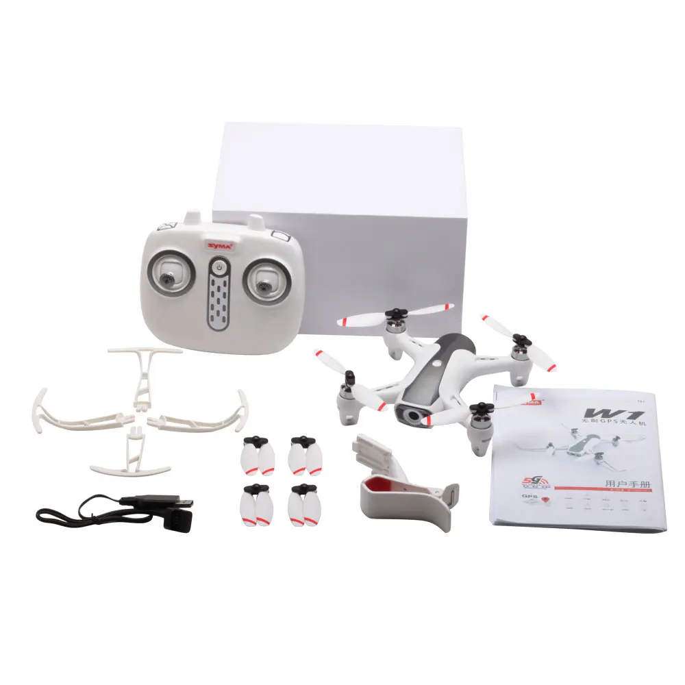 Syma W1 2 4G 4CH gps Радиоуправляемый Дрон 5G WiFi FPV с 1080P HD регулируемой камерой