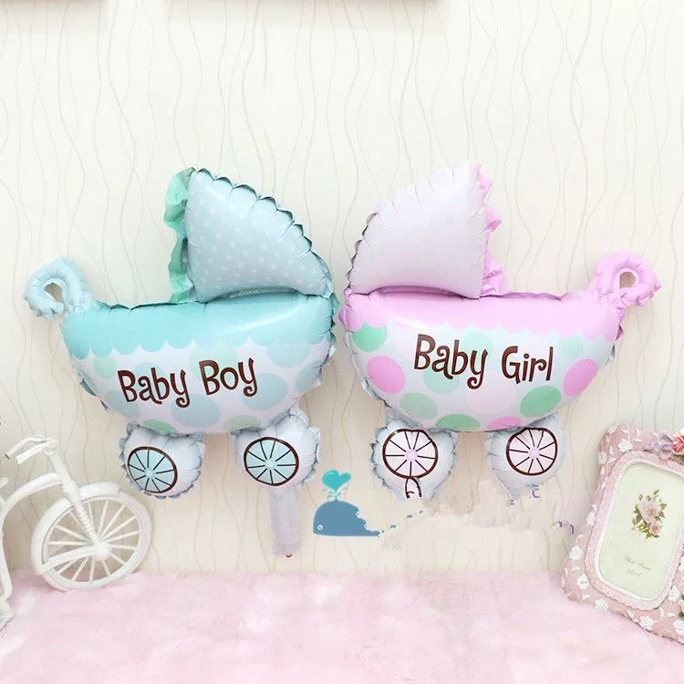

5pcs Small Air Balloons Mini Balls Cars Stroller Children Baby Boy Baby Girl Inflatable Foil Balloons Birthday Party Decoration